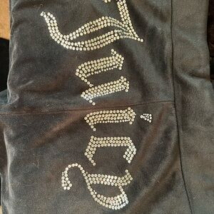 Juicy Couture Classic Black Velour Pants